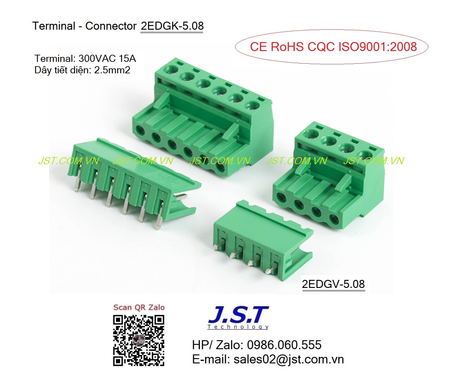 Connector Terminal 2EDGK-5.08 2EDGV-5.08